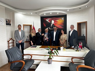 Gemlik Spor Yeni Yönetim Kurulu Başkanı Cem İlker KAMACI ve Yönetimi Sayın Kaymakamımıza Ziyarete Geldiler.