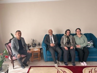 Kaymakamımız Osman Aslan CANBABA Şehit Ailelerini Ziyaret Etti.