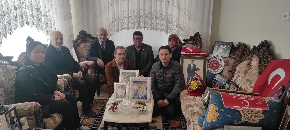 Kaymakamımız Osman Aslan CANBABA Şehit Ailelerini Ziyaretlerine devam  etti.